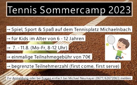Tennis Sommercamp 2023